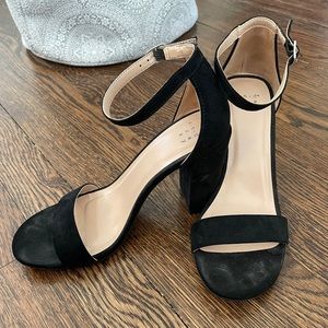 Black block heels. Worn once. Brand: A New Day